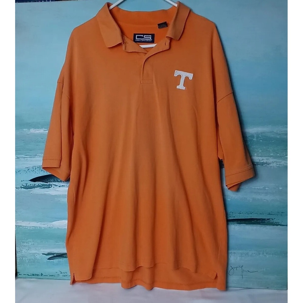 Crable Sportswear University Of Tennessee‎ Polo Shirt Mens XL UT Vols Shirt